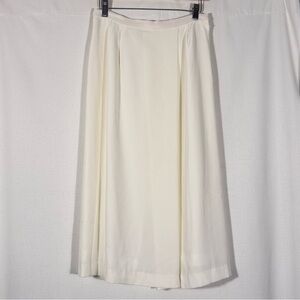 Starington Vintage Ivory Pleated Midi Skirt